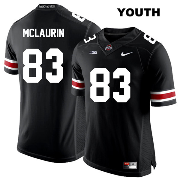Ohio State Buckeyes Youth Terry McLaurin #83 White Number Black Authentic Nike College NCAA Stitched Football Jersey DQ19Q78OK